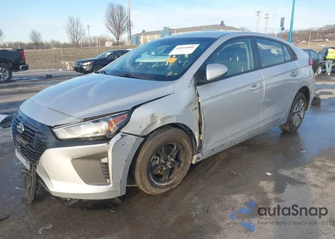 2019 Hyundai Ioniq Hybrid Blue z USA, uszkodzony, nr VIN KMHC65LCXKU113914